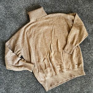 Calvin Klein Camel Turtleneck Sweater - Medium